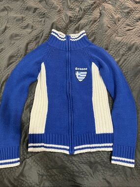 💙Greece Cable Knit Zip-up💙